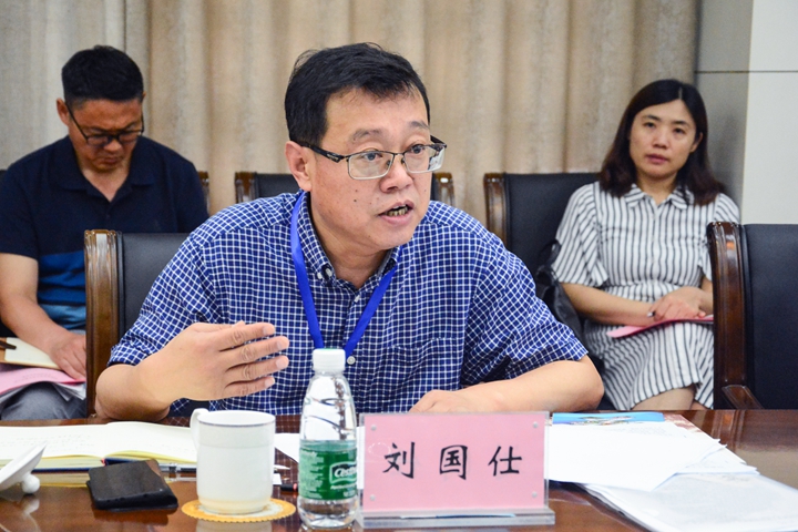 调研组组长、河南工业大学国际交流与合作处处长刘国仕讲话.jpg